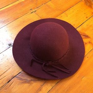 Maroon Floppy Hat